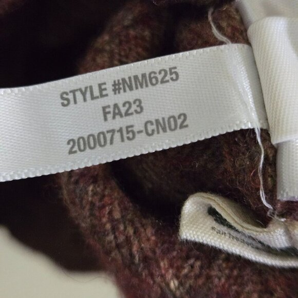 Madewell Mockneck Cropped Sweater Rosehip 2023 Wool Blend Size M - Picture 10 of 11